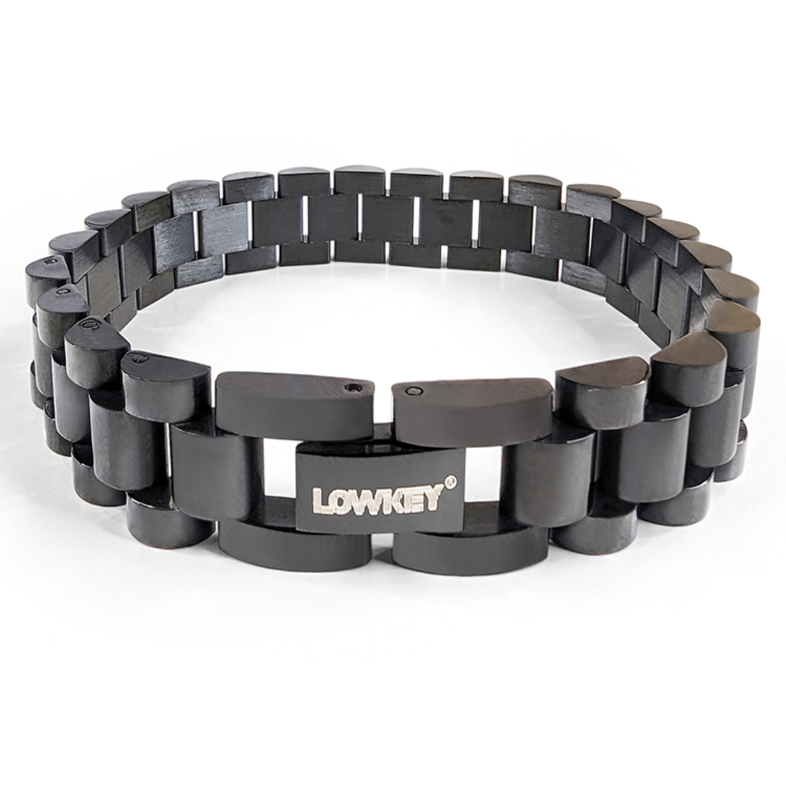 Lowkey® Panzerkette Armband 18-21cm (Schwarz)