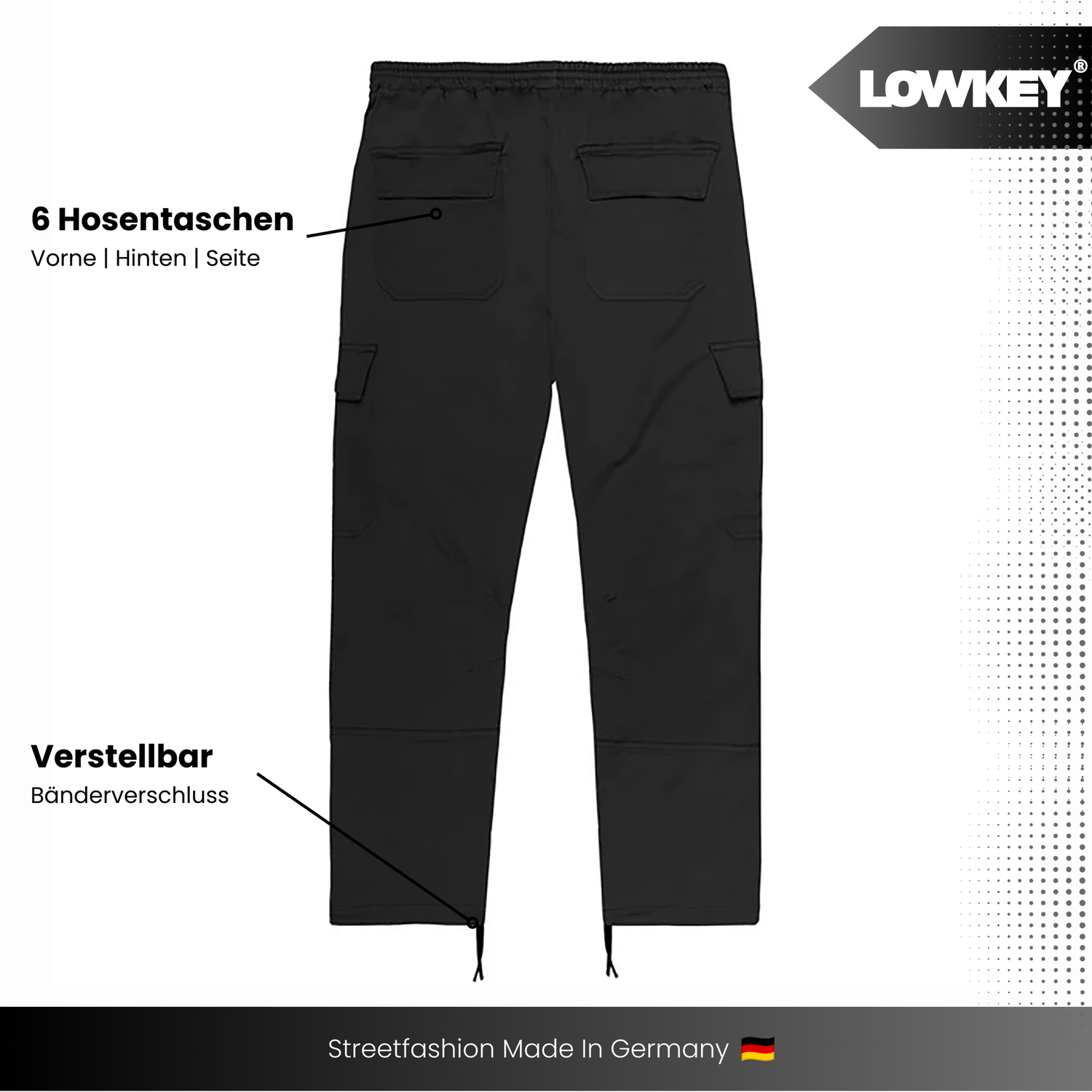 Lowkey® Cargo Hose (Schwarz)