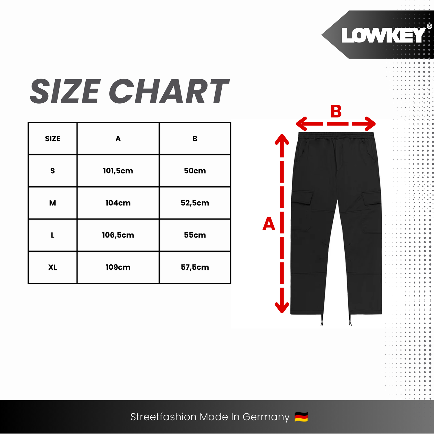 Lowkey® Cargo Hose (Schwarz)