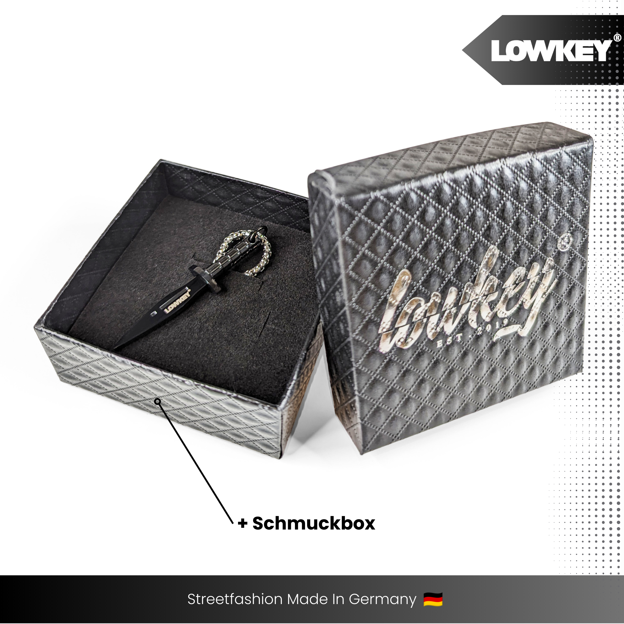 Lowkey® Dolch Kette (Schwarz)