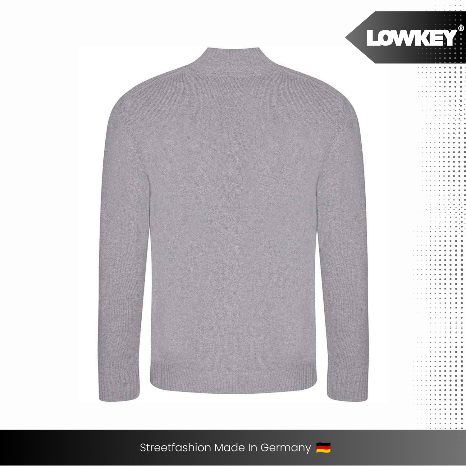 Lowkey® 1/4 Zip Sweater (Grau)