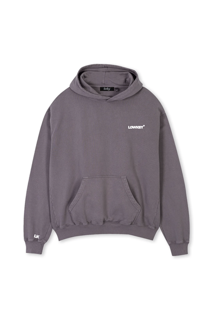 Lowkey® Heavy Oversized Basic Logo Hoodie