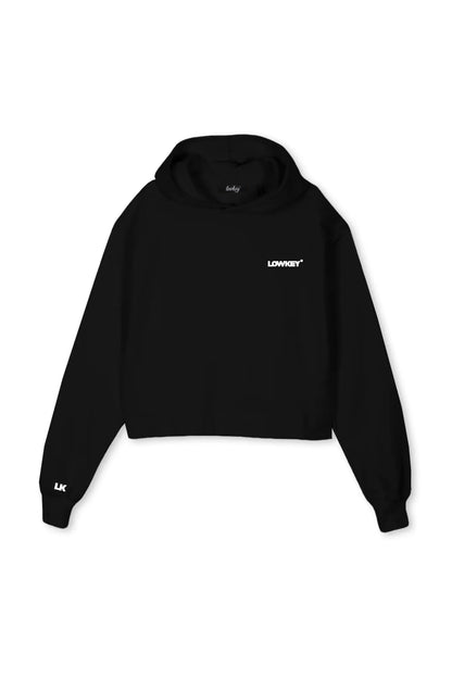 Lowkey® Cropped Basic Logo Hoodie Women Cut