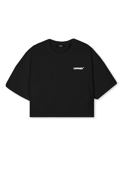 Lowkey® Cropped Basic Logo Tee Women Cut