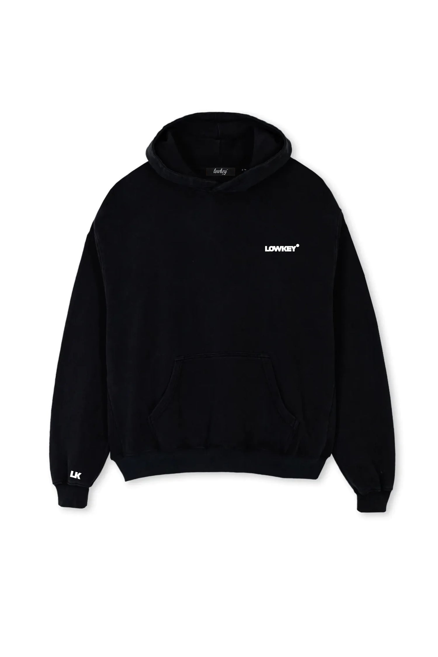 Lowkey® Heavy Oversized Basic Logo Hoodie