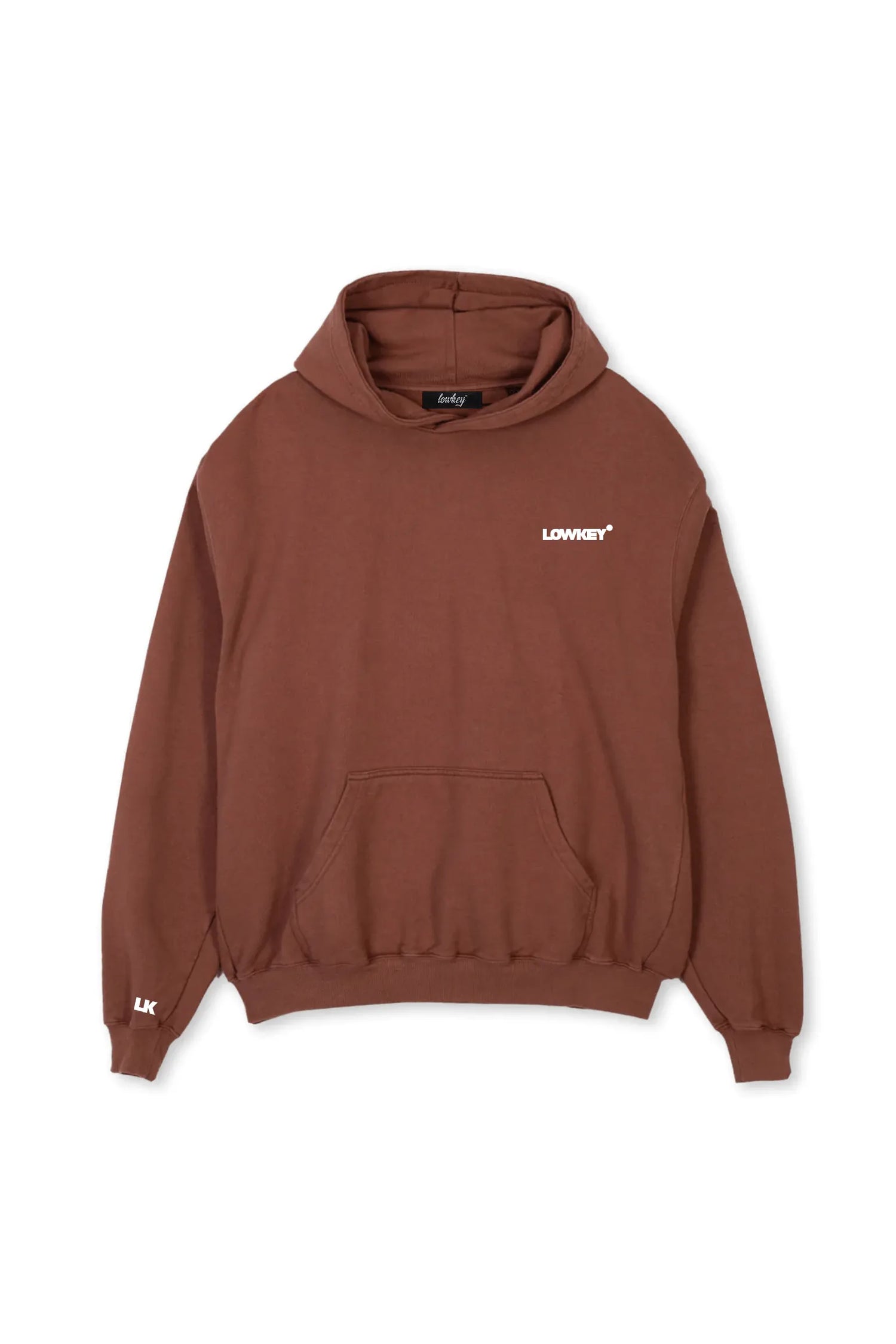 Lowkey® Heavy Oversized Basic Logo Hoodie