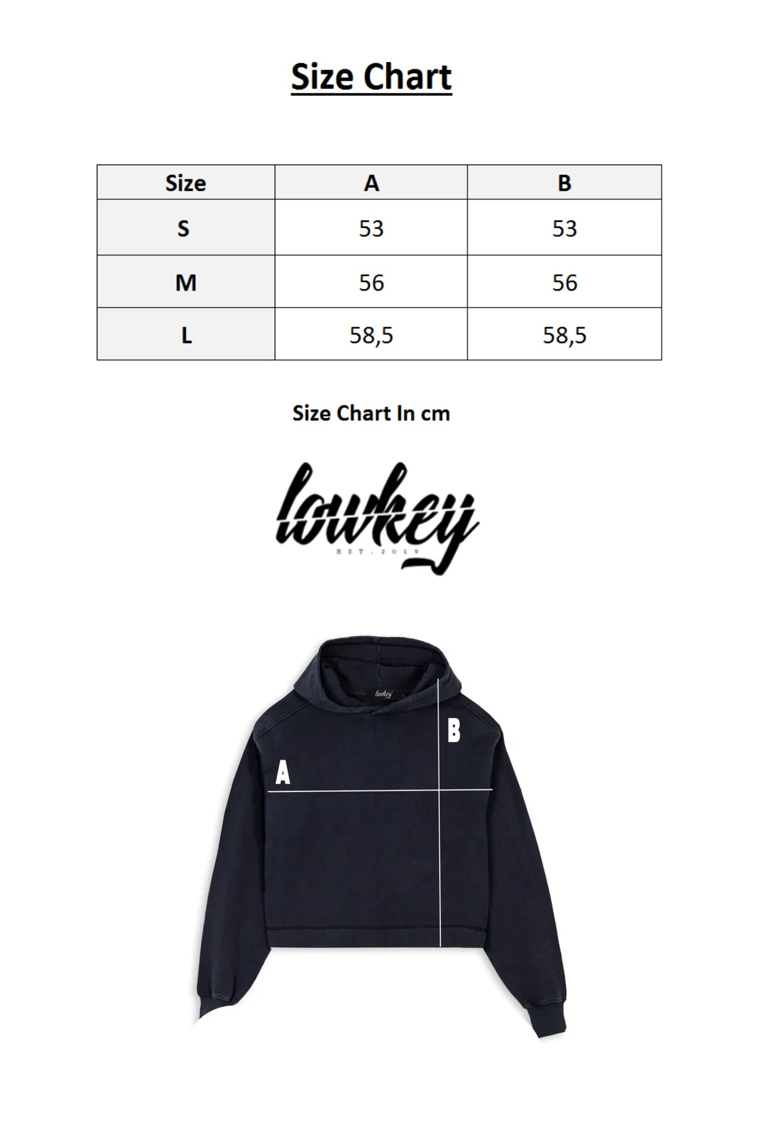 Lowkey® Cropped Basic Logo Hoodie Women Cut