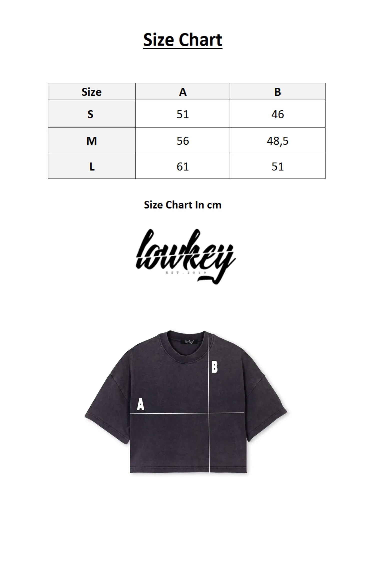 Lowkey® Cropped Basic Logo Tee Women Cut