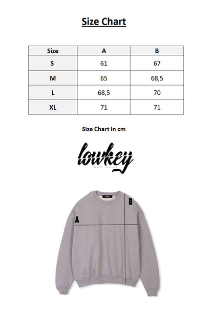 Lowkey® Heavy Oversized Basic Logo Sweater