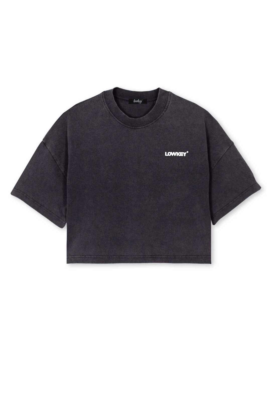 Lowkey® Cropped Basic Logo Tee Women Cut