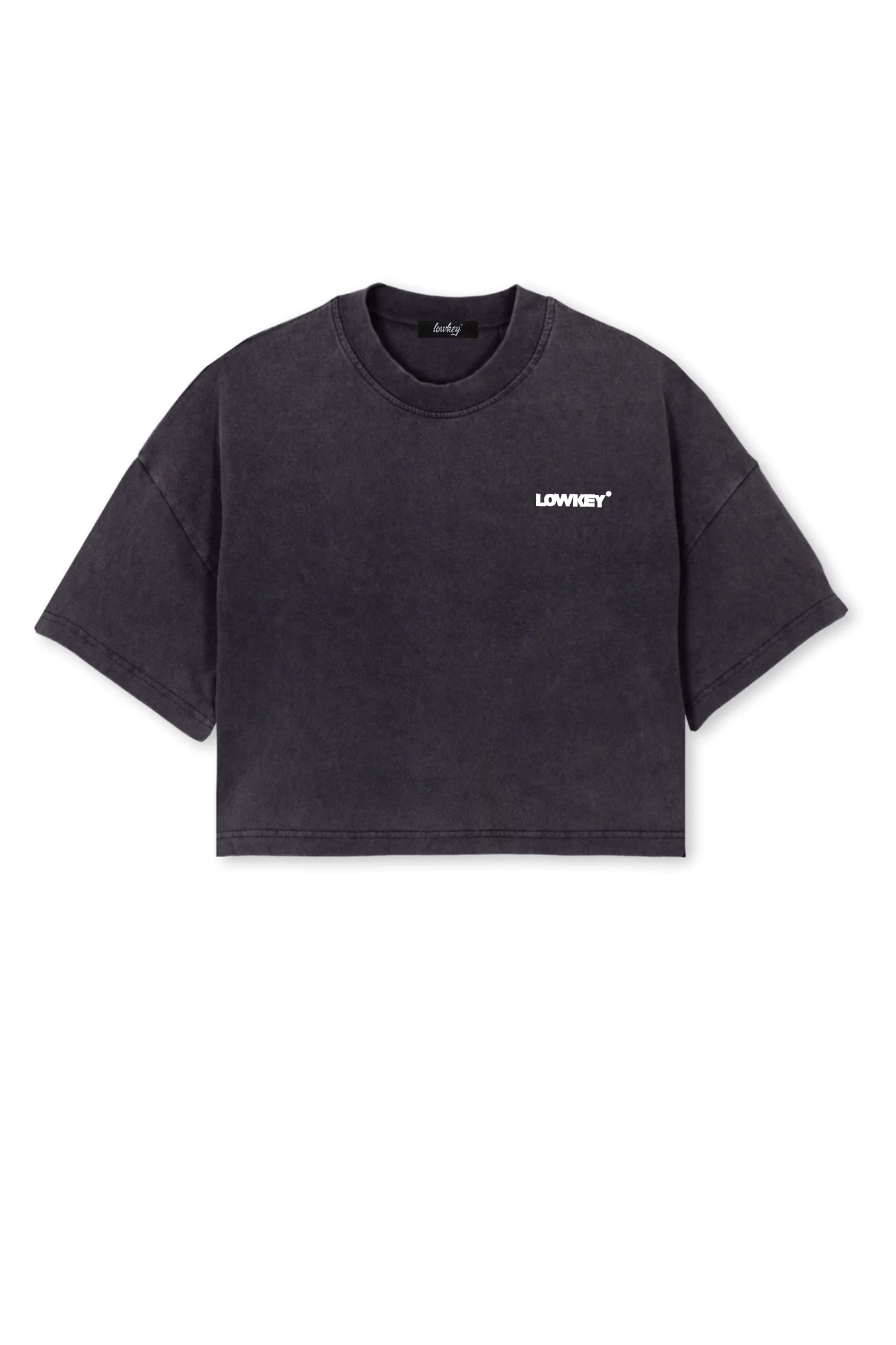 Lowkey® Cropped Basic Logo Tee Women Cut