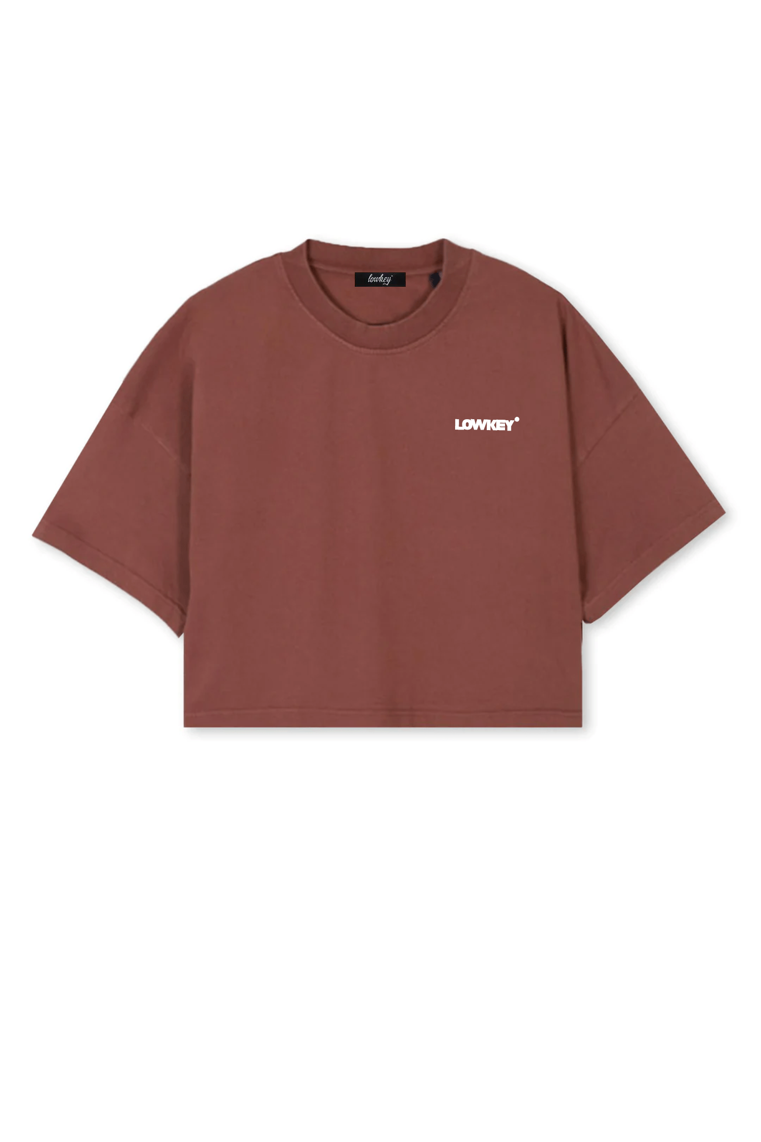 Lowkey® Cropped Basic Logo Tee Women Cut