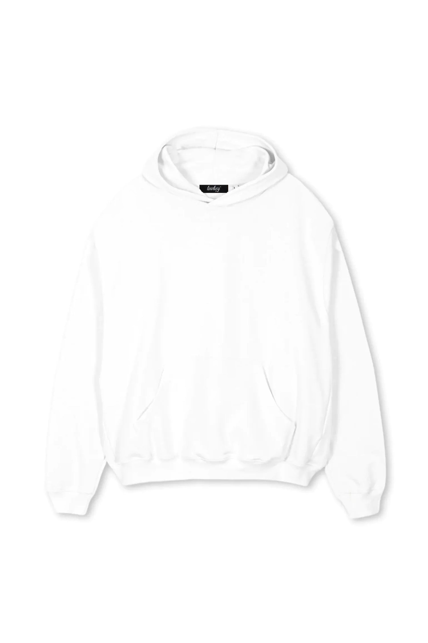 Lowkey® Heavy Oversized Basic Logo Hoodie